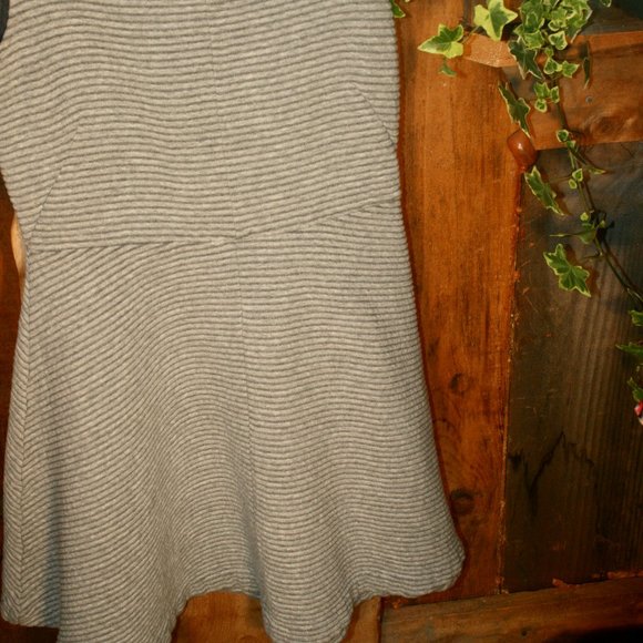 Ann Taylor LOFT Striped Rib Ottoman Flare Dress - Picture 4 of 7